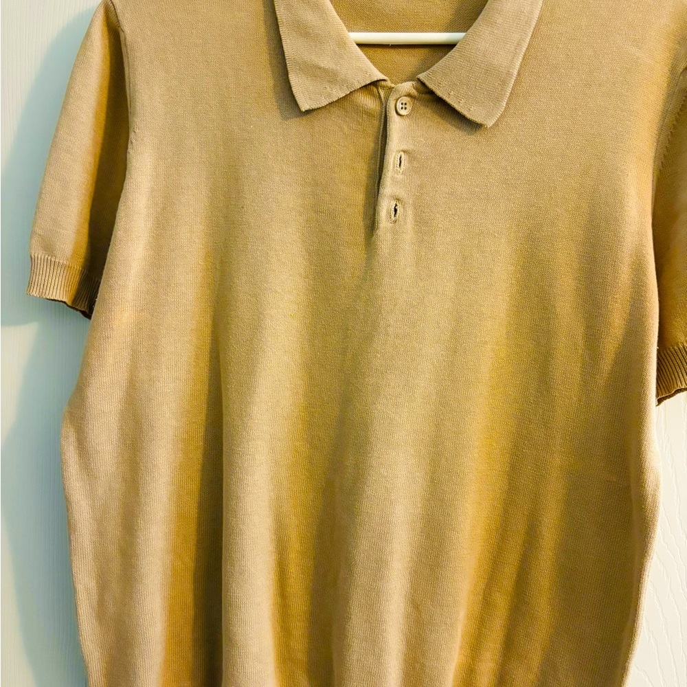 Zara Man Polo Shirt Sz Med